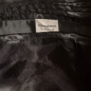 Beautyrest Platinum Black Satin Bedding